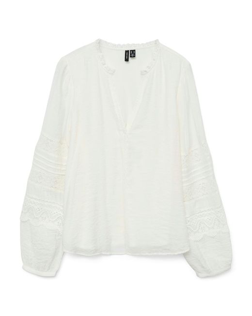 Vero Moda White Bluse 'Vmtiffani'