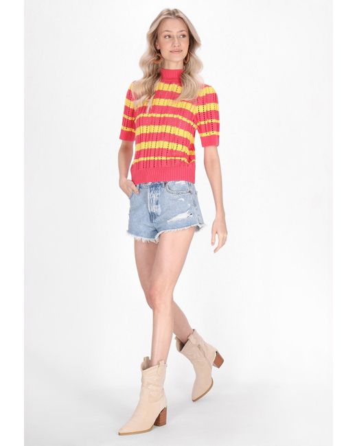 IZIA Pink Pullover Boho