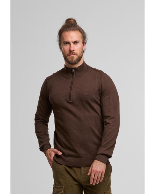 INDICODE Pullover Lilamos in Brown für Herren