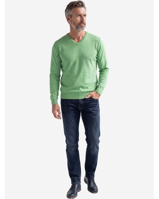 Redmond Pullover Basic in Green für Herren
