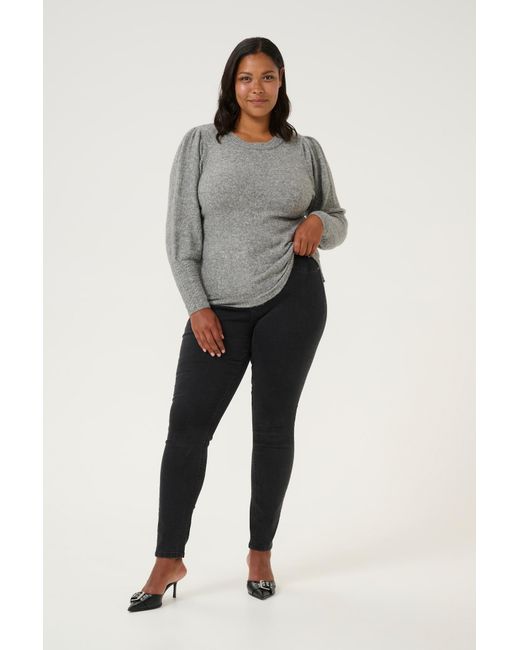 Kaffe Gray Pullover Kc Amalia