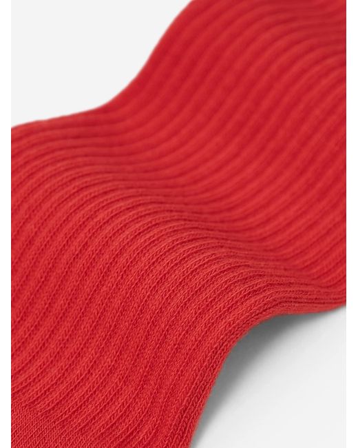 von Jungfeld Socken Einfarbige Classics in Red für Herren