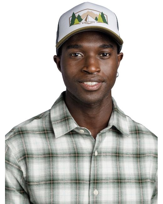 Buff Green Cap Trucker Cap