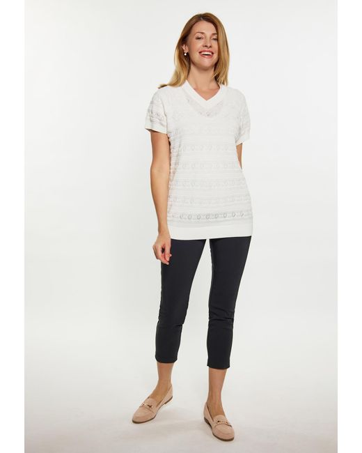 Usha White Pullover
