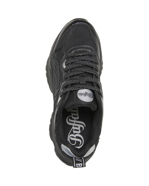 Buffalo Black Sneaker Bliss