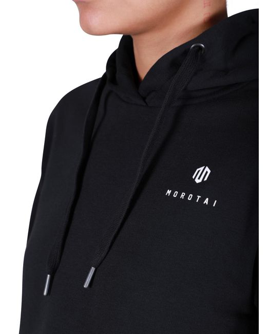 MOROTAI Black Sportpullover 'Casual Cropped'