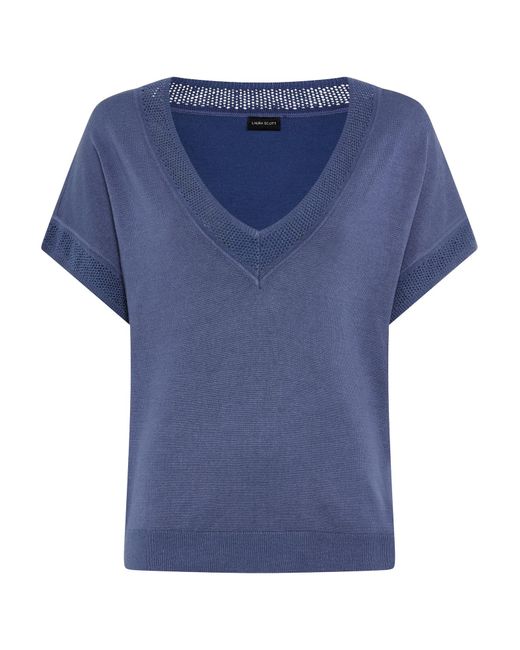Laura Scott Blue Pullover