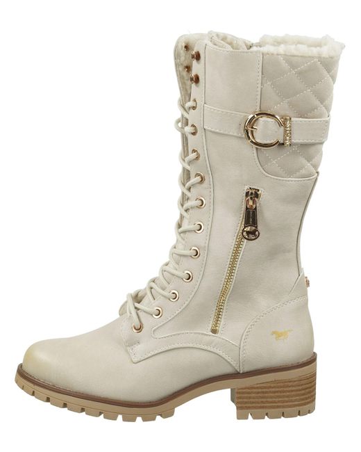 Mustang Natural Schnürstiefel