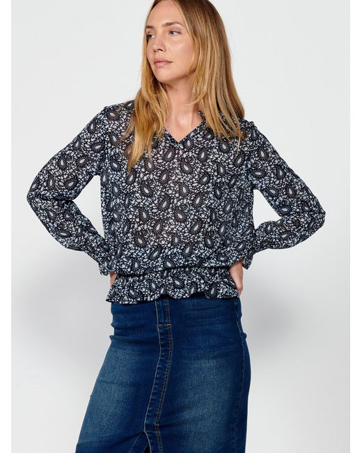 Koröshi Blue Bluse