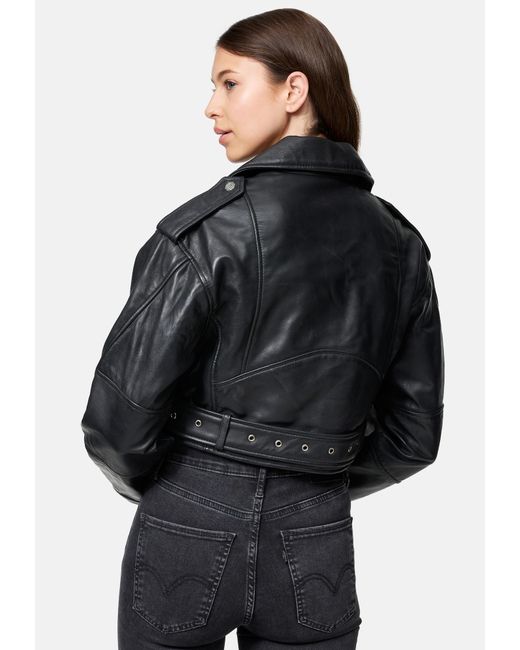 trueprodigy Black Lederjacke Rosa