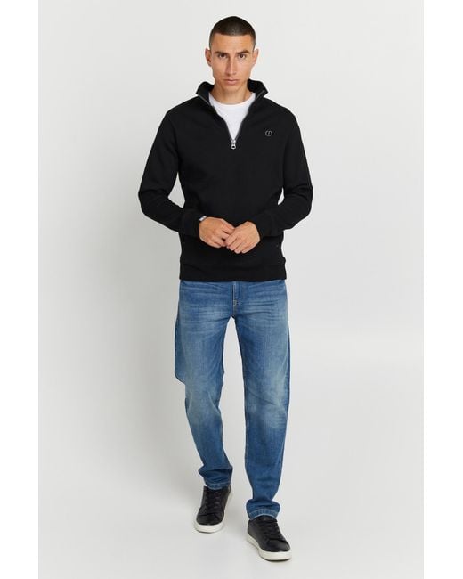 Solid Sweatshirt in Black für Herren