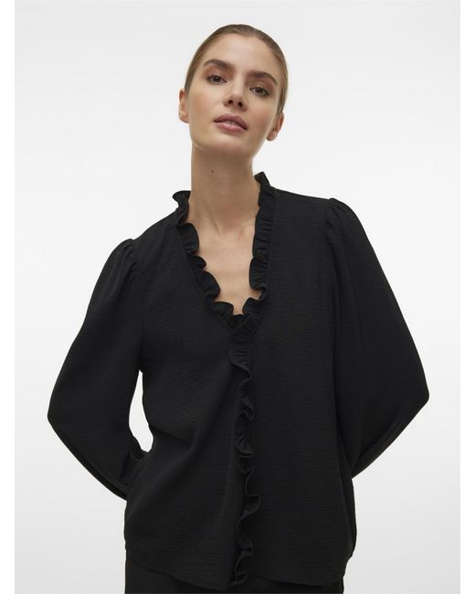 Vero Moda Black Bluse 'Alva'