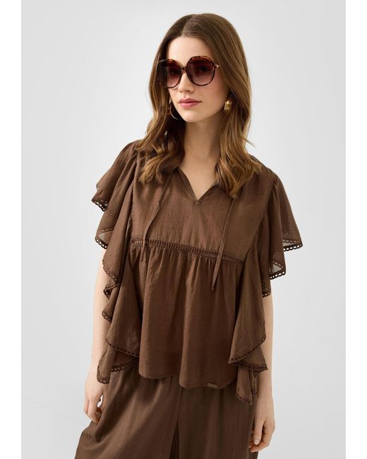 QS Brown Bluse