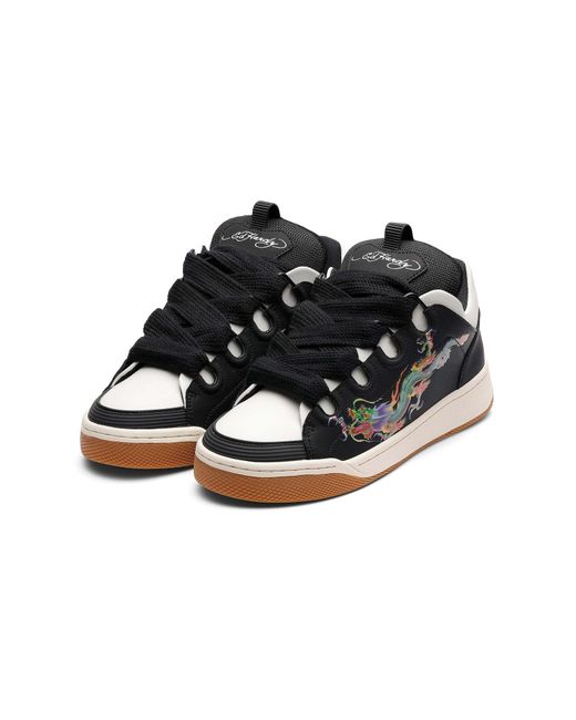 Ed Hardy Black Sneaker Drachen