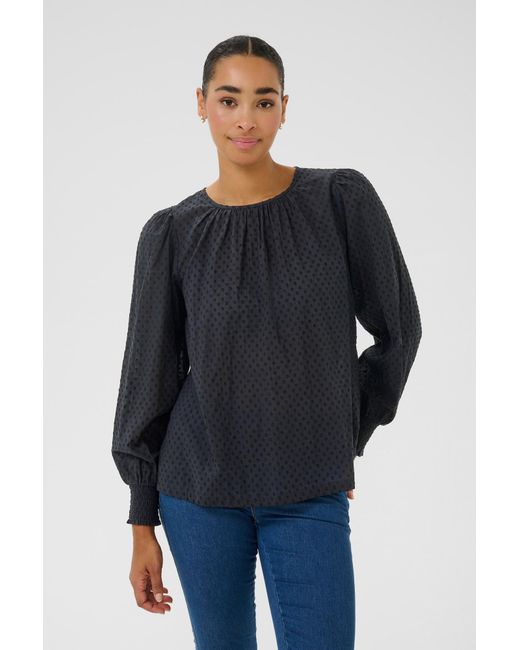Kaffe Black Bluse Ka Roca
