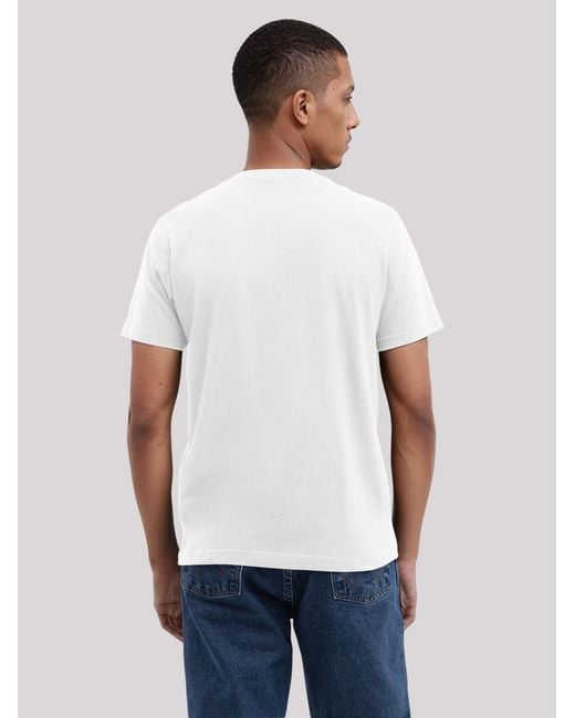 F4NT4STIC T-Shirt Soccer in White für Herren