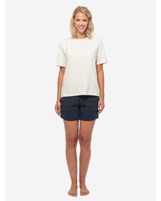 Schiesser Blue Pyjama Organic Cotton