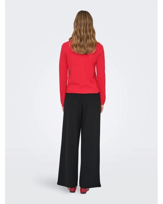 ONLY Red Pullover Onlloyal