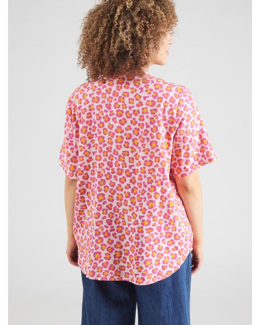 Only Carmakoma Pink Bluse 'Carthyra'