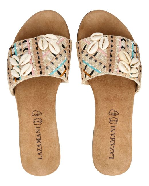 Lazamani Metallic Pantolette