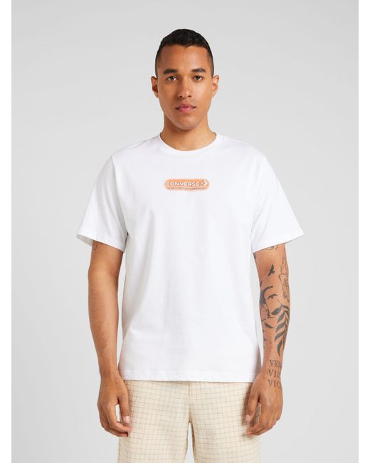 Converse T-shirt 'classic skateboarding' in White für Herren