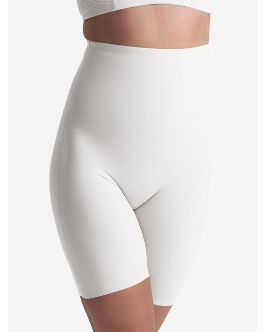 Bye Bra White Shapinghose Sculpting High Waist Short