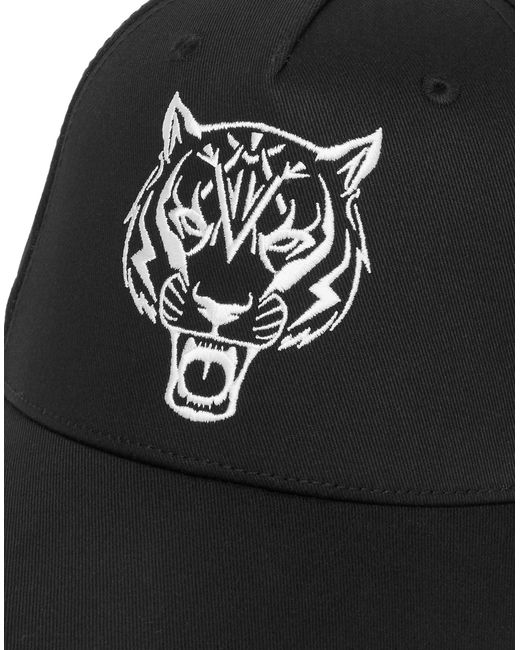 Philipp Plein Black Cap Tiger