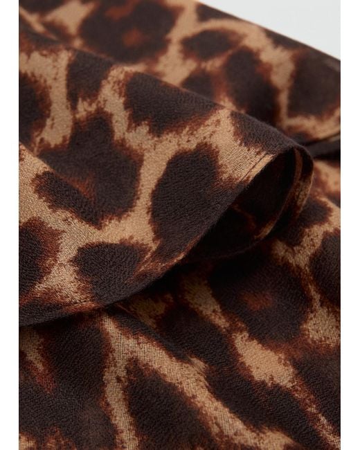 Mango Brown Schal Leona