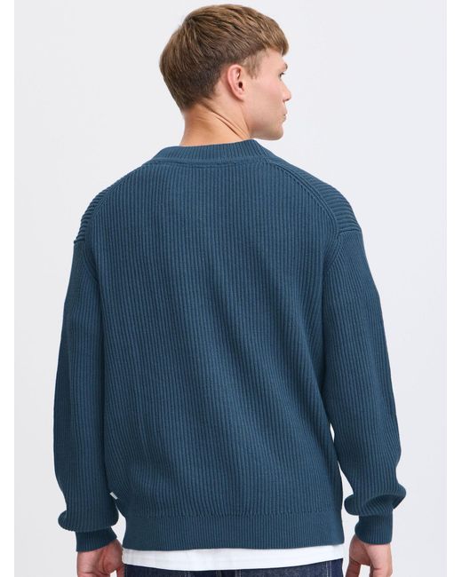 Solid Strickjacke in Blue für Herren
