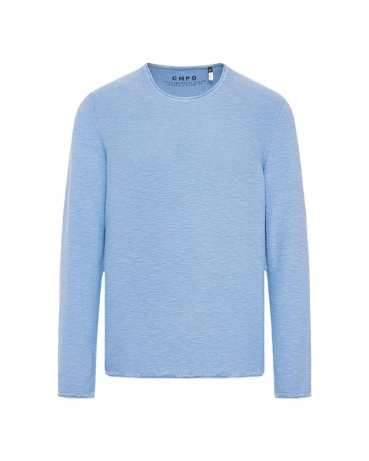 CMPD Pullover Linksstrick Mit Rollkanten in Blue für Herren
