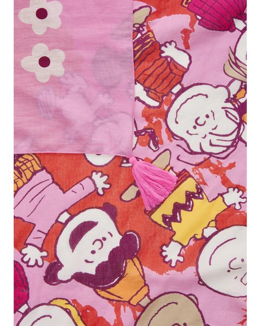 Codello Pink Dreieckstuch Mit Peanuts-Muster