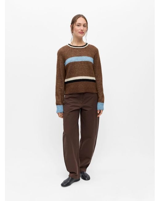 Object Brown Pullover Objaggie