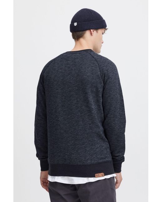 Solid Sweatshirt in Blue für Herren