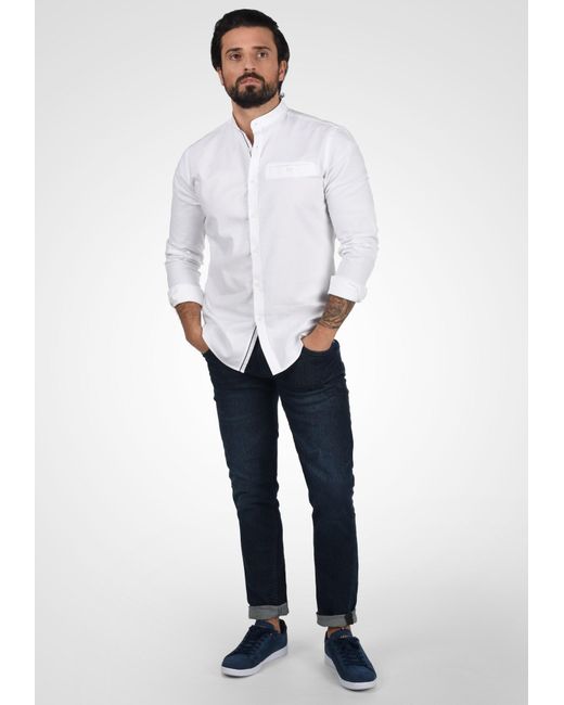 Solid Hemd in White für Herren
