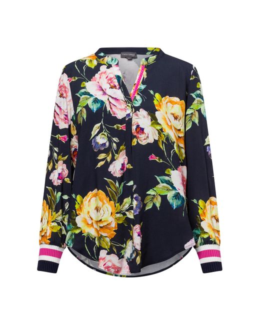 Franco Callegari Blue Blusenshirt