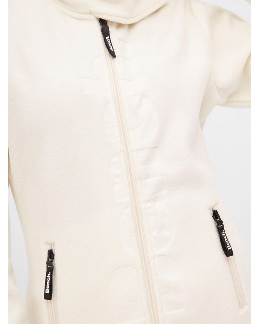 Bench White Fleecejacke 'Finish'