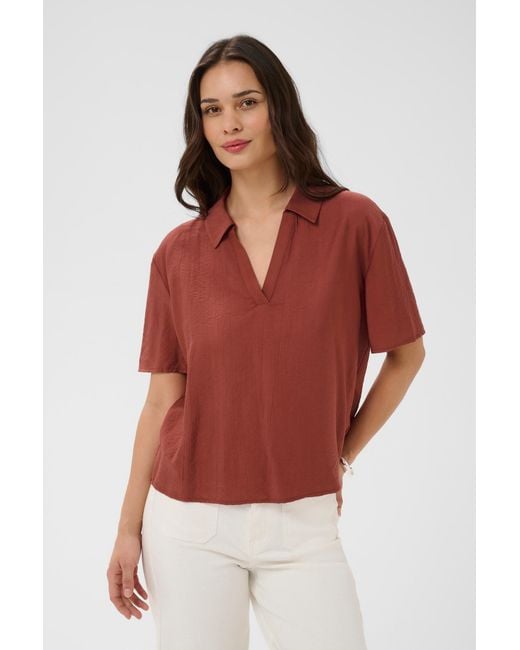 Kaffe Red Bluse