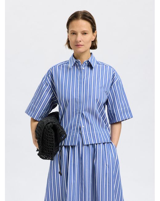 SELECTED Blue Bluse Slffia