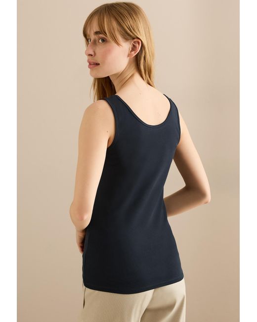 Cecil Blue Basic Top