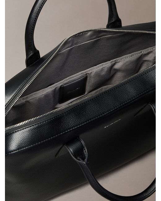 Calvin Klein Black Laptoptasche Metal Logo