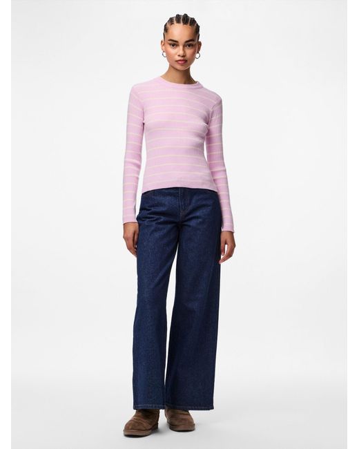 Pieces Pink Pullover