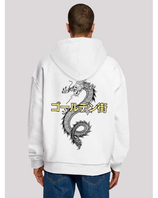 F4NT4STIC Sweatshirt Drache Japan in White für Herren