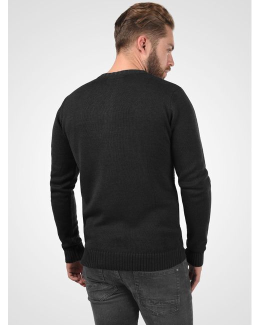 Solid Pullover Terrance in Black für Herren