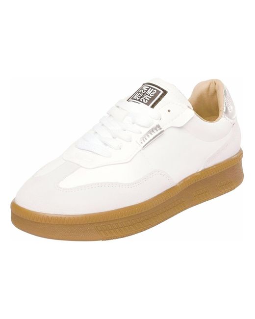 Steve Madden White Veloursleder Sneaker