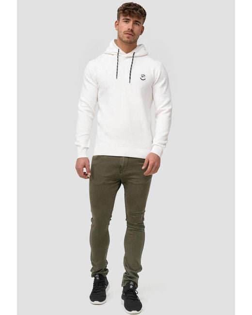 INDICODE Pullover Longview in White für Herren