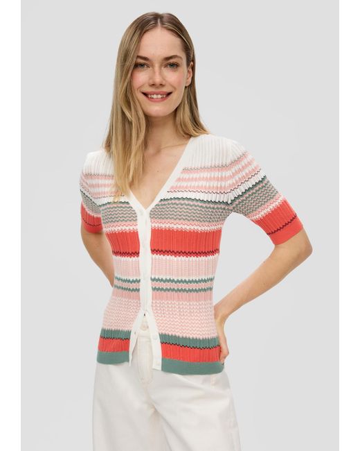 S.oliver White Strickjacke