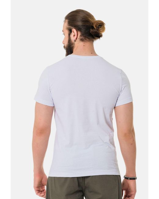 Cipo & Baxx T-shirt in White für Herren