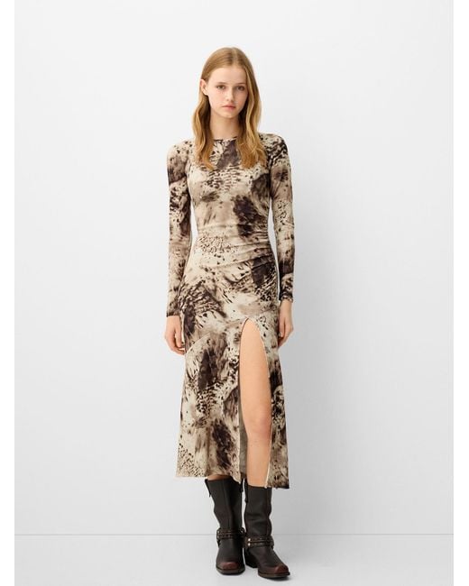 Bershka Natural Kleid