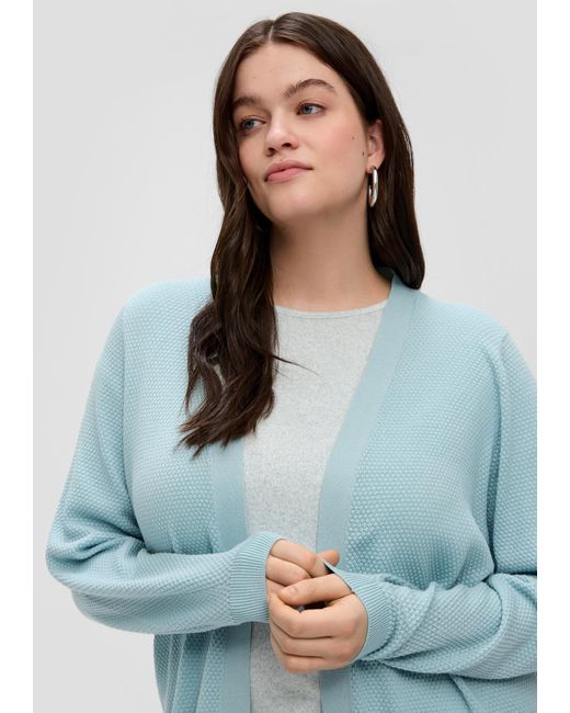 QS Blue Strickjacke