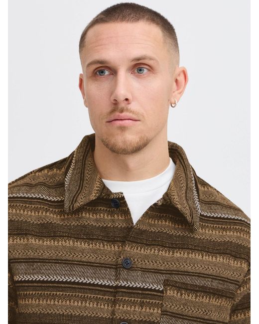 Solid Hemdjacke Micha in Brown für Herren